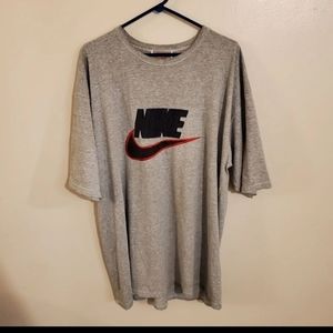 Vintage mens 80s 90s y2k Nike t-shirt gray xxl